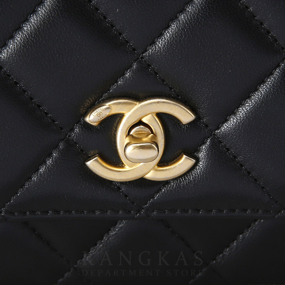 CHANEL(USED)샤넬 클래식 램스킨 골든볼 WOC