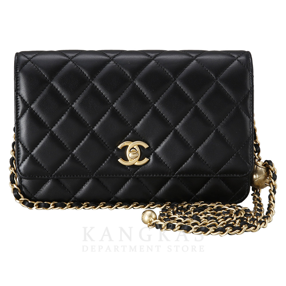 CHANEL(USED)샤넬 클래식 램스킨 골든볼 WOC