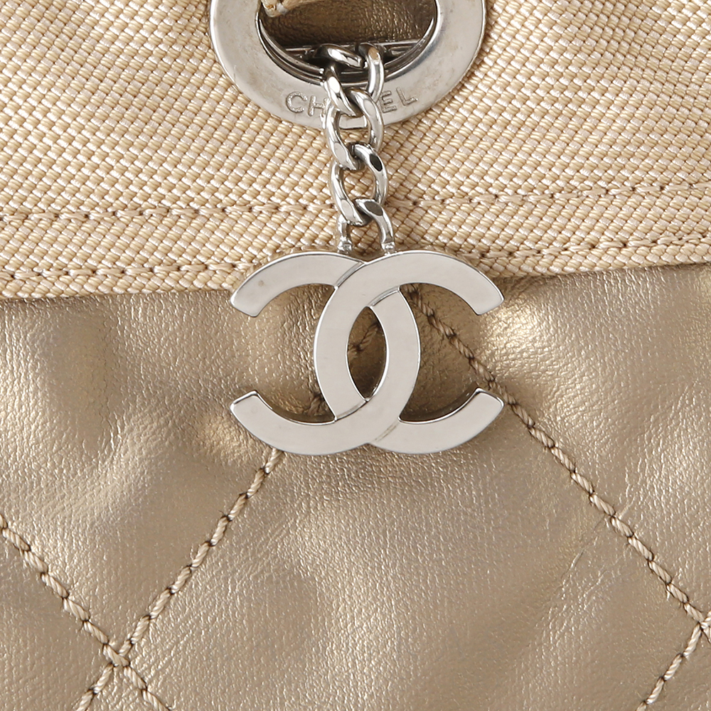 CHANEL(USED)샤넬 시즌 CC로고 참 토트백