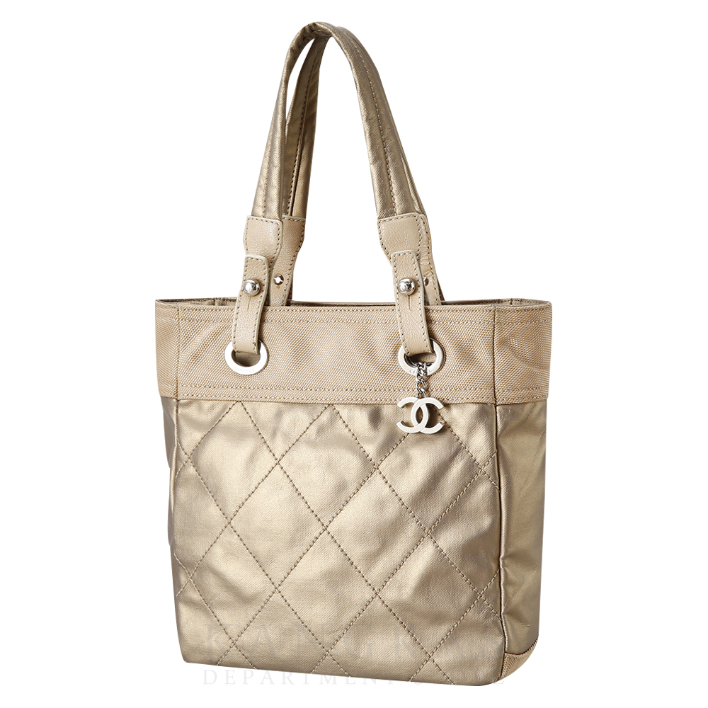 CHANEL(USED)샤넬 시즌 CC로고 참 토트백