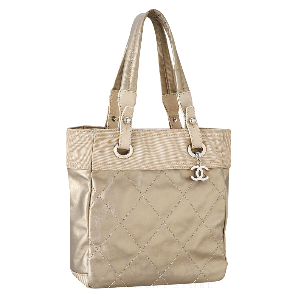 CHANEL(USED)샤넬 시즌 CC로고 참 토트백
