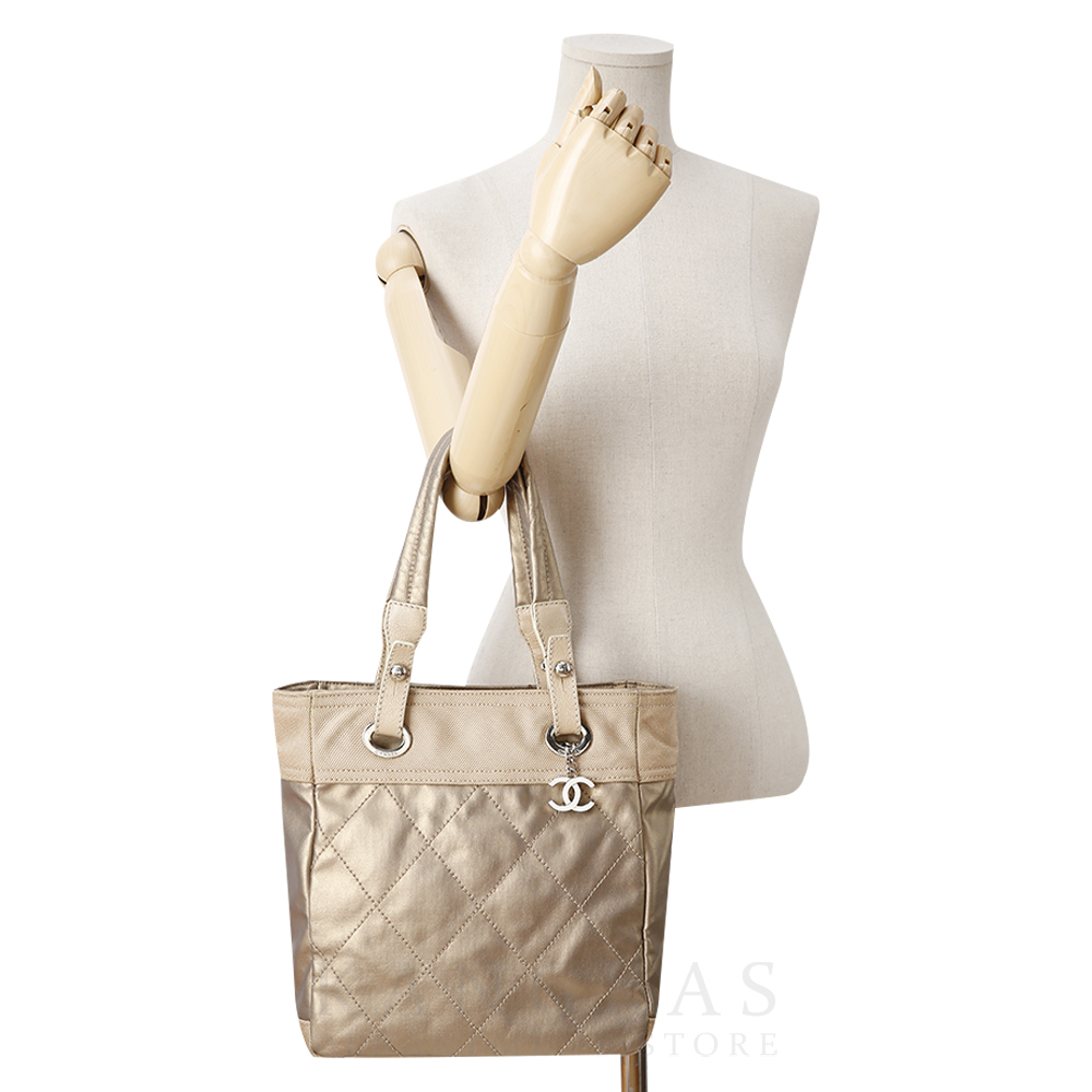 CHANEL(USED)샤넬 시즌 CC로고 참 토트백