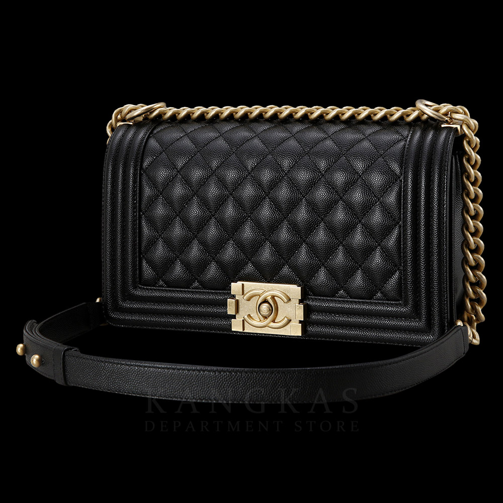 CHANEL(USED)샤넬 보이샤넬 캐비어 미듐