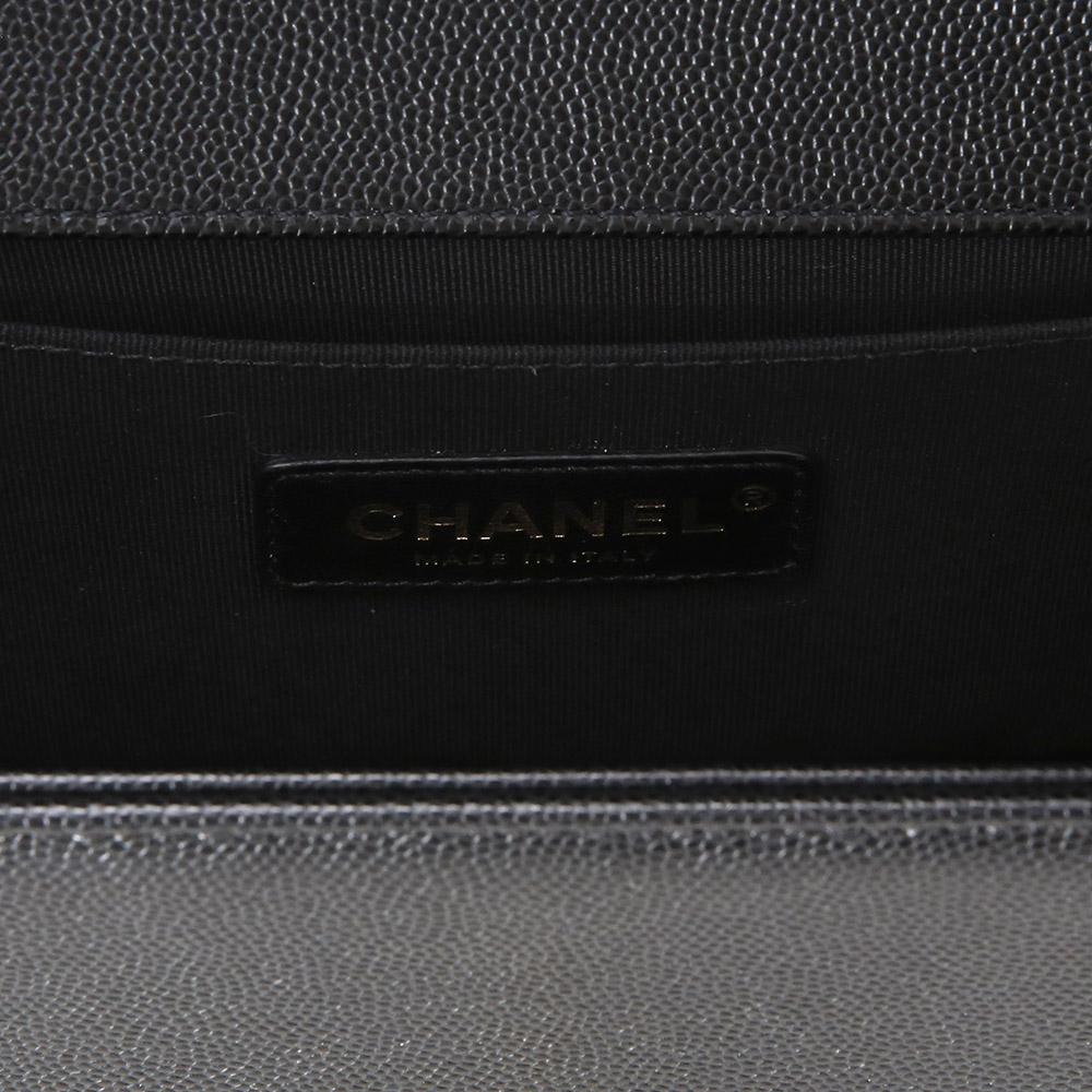 CHANEL(USED)샤넬 보이샤넬 캐비어 미듐