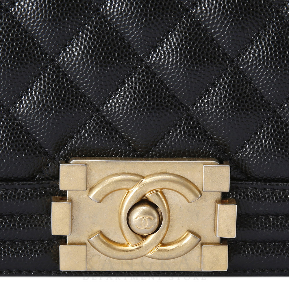 CHANEL(USED)샤넬 보이샤넬 캐비어 미듐