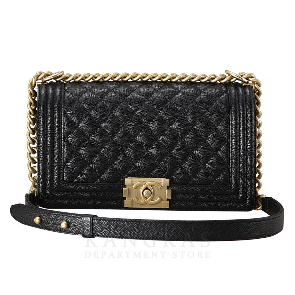 CHANEL(USED)샤넬 보이샤넬 캐비어 미듐