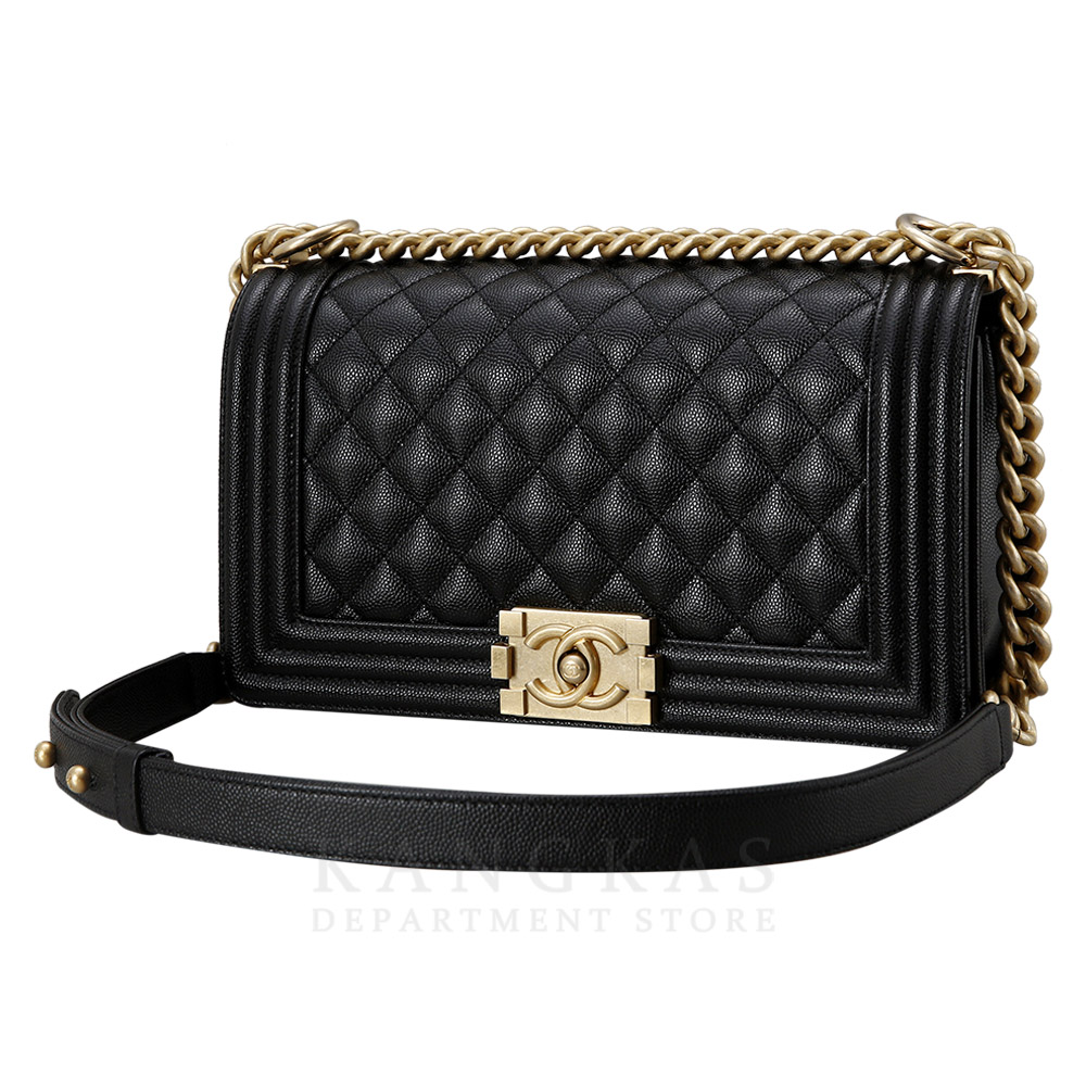 CHANEL(USED)샤넬 보이샤넬 캐비어 미듐