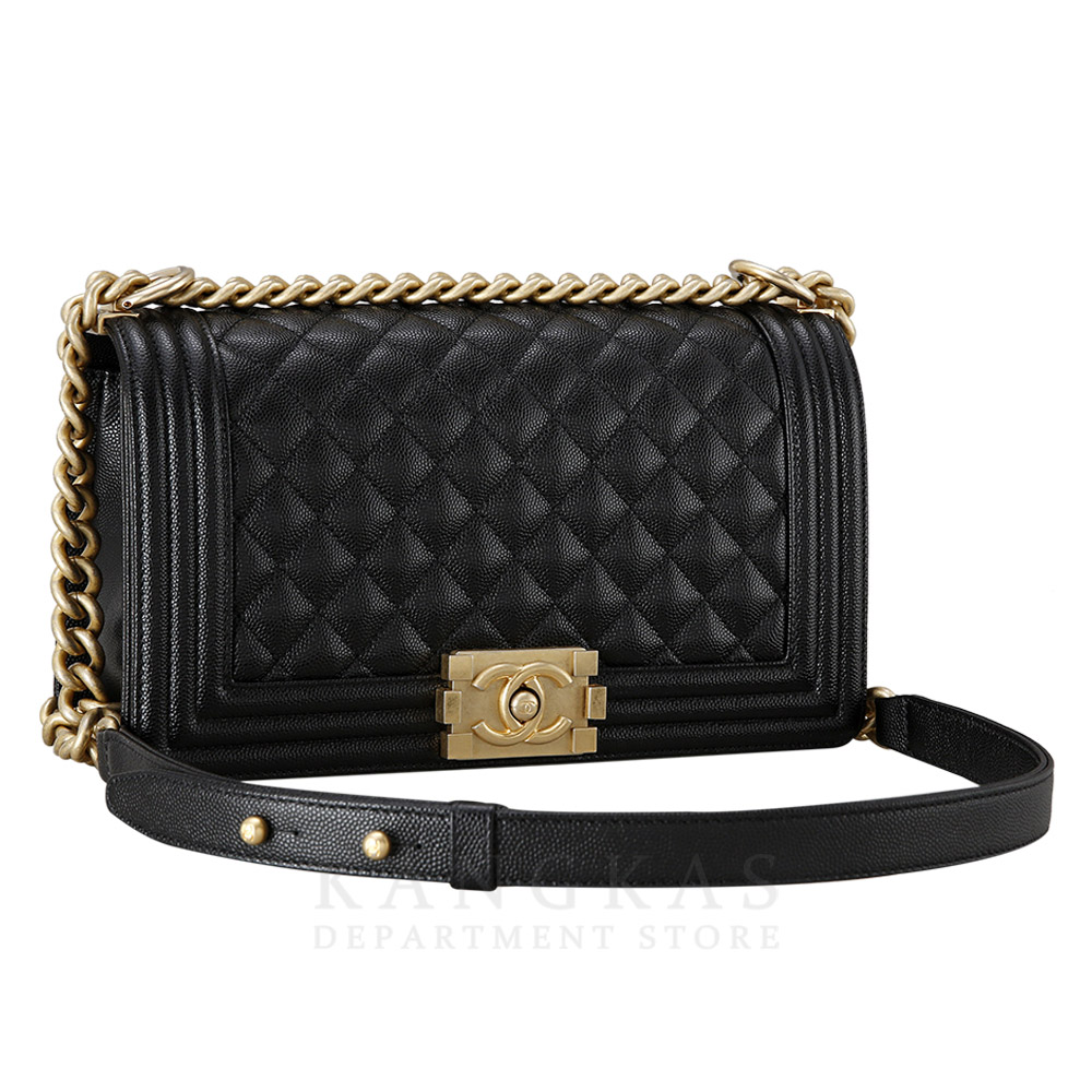 CHANEL(USED)샤넬 보이샤넬 캐비어 미듐