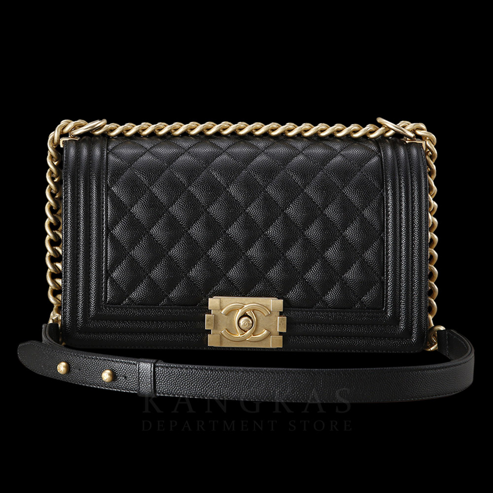 CHANEL(USED)샤넬 보이샤넬 캐비어 미듐
