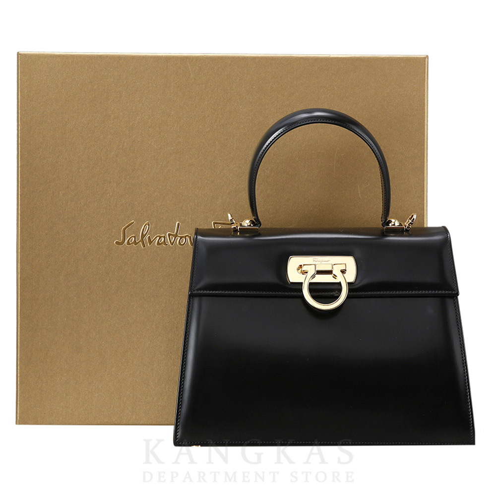 FERRAGAMO(USED)페레가모 켈리 탑 핸들겸 숄더백