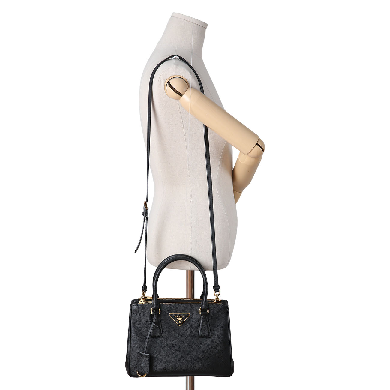 PRADA(USED)프라다 1BA896 갤러리아 사피아노 가죽 스몰백