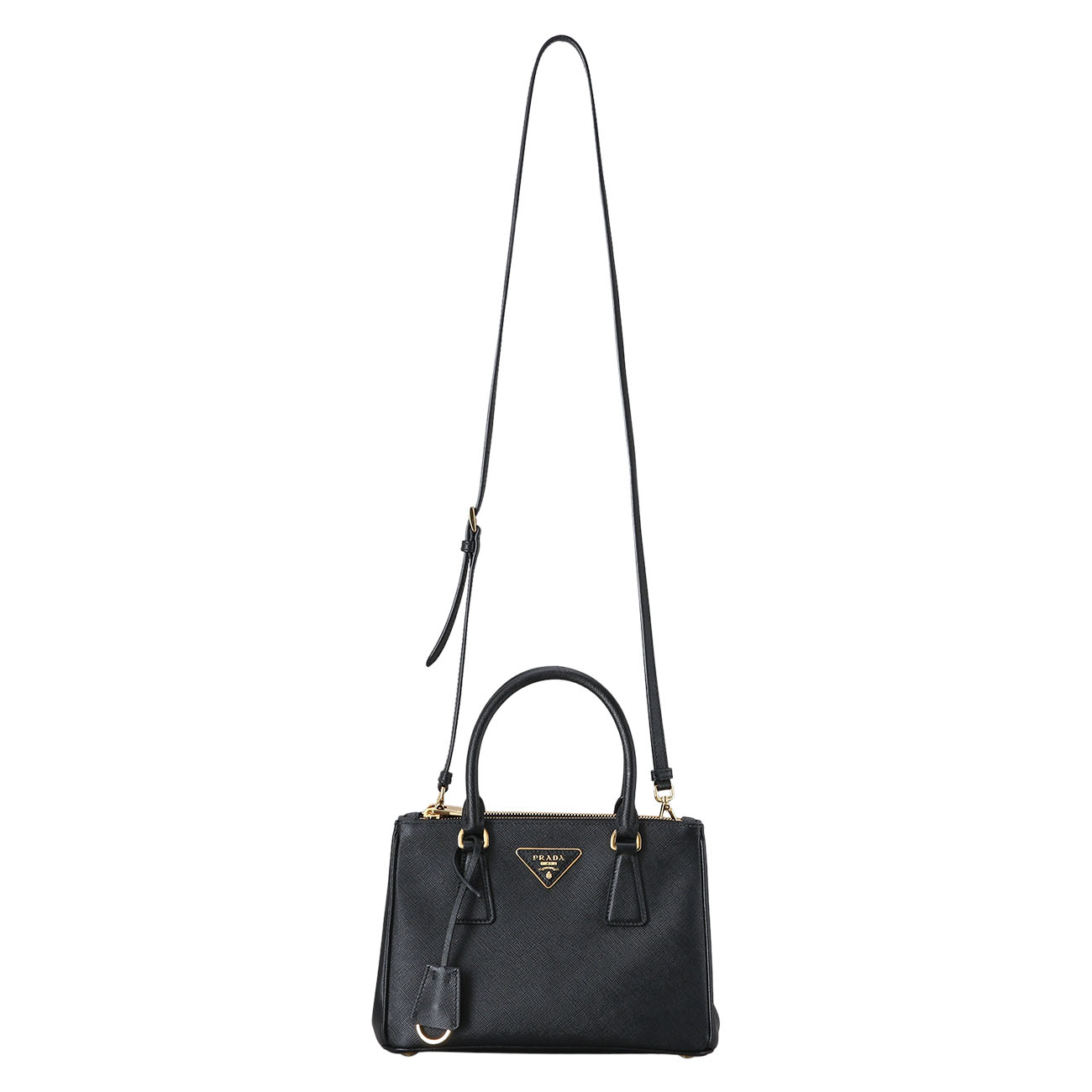 PRADA(USED)프라다 1BA896 갤러리아 사피아노 가죽 스몰백