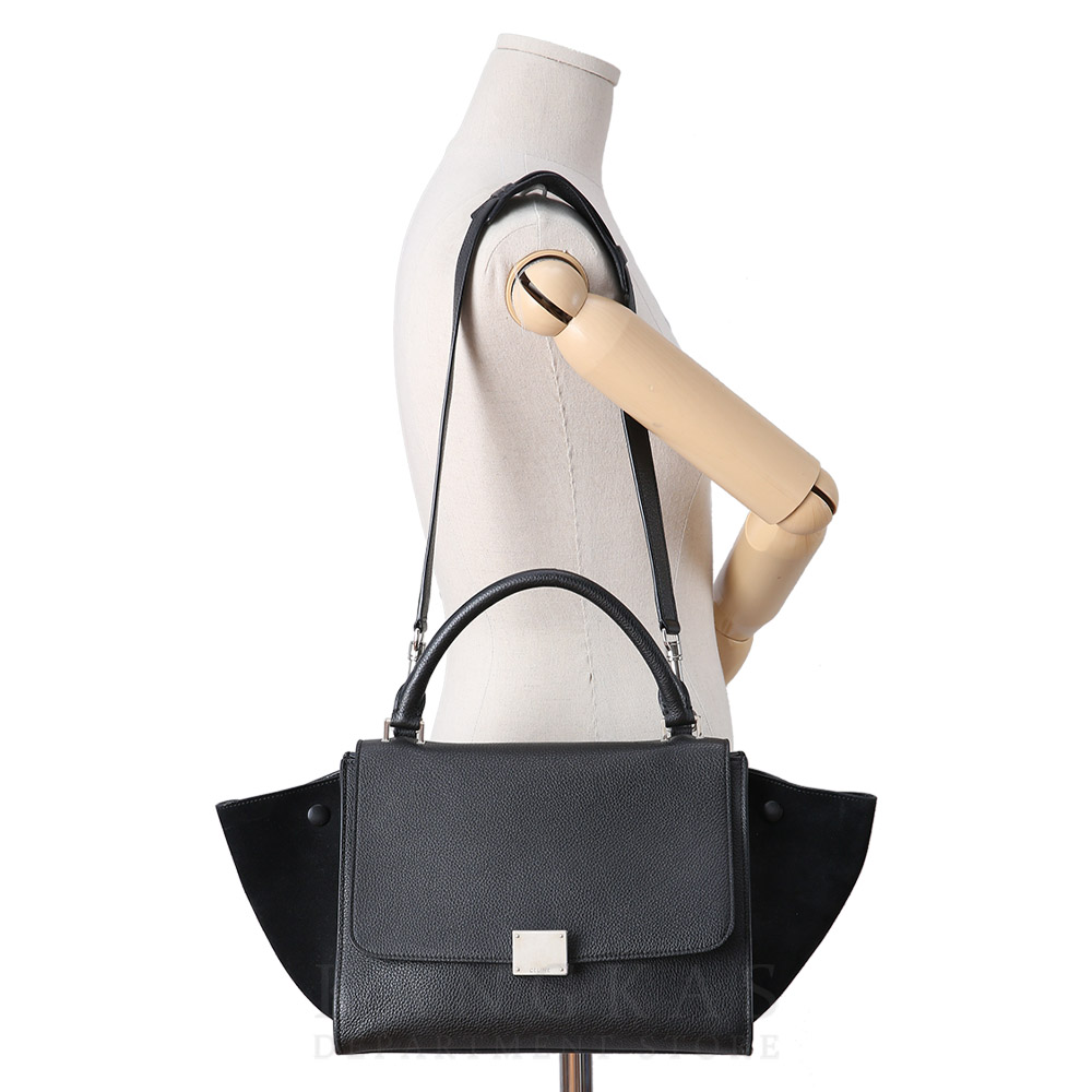 CELINE(USED)셀린느 트라페제 탑 핸들겸 숄더백