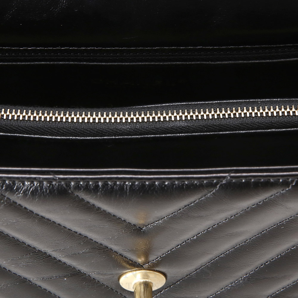 CHANEL(USED)샤넬 빈티지 쉐브론 코코핸들 미듐