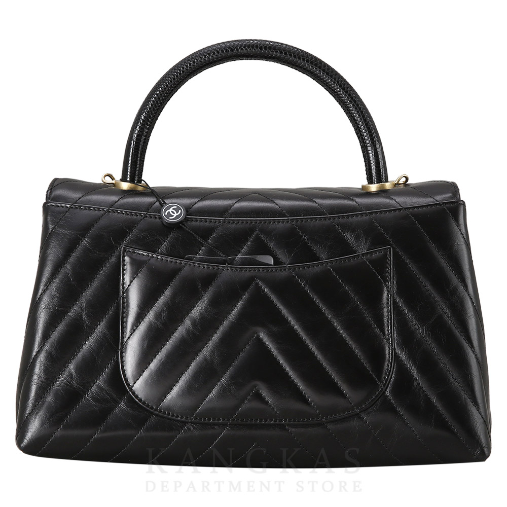 CHANEL(USED)샤넬 빈티지 쉐브론 코코핸들 미듐