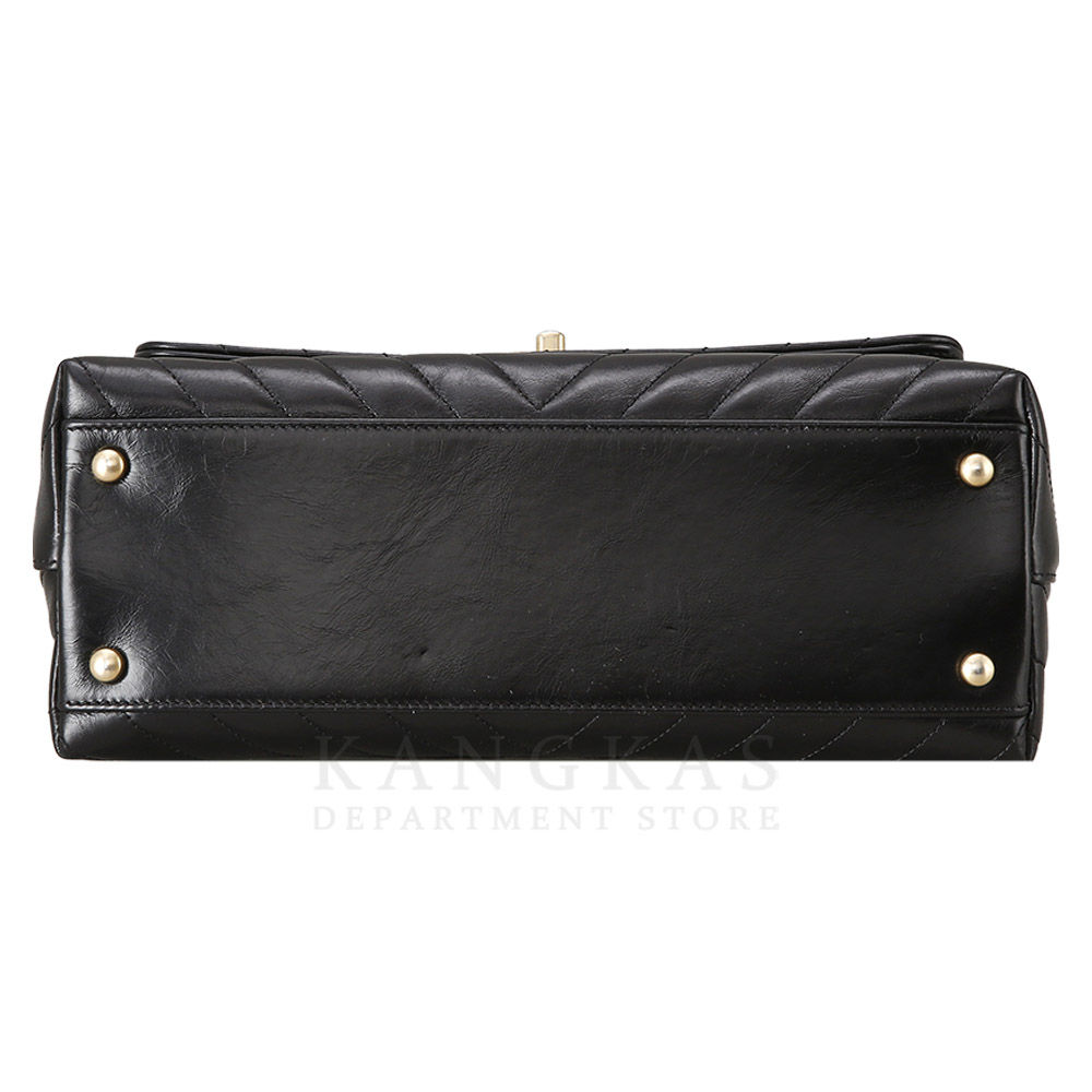 CHANEL(USED)샤넬 빈티지 쉐브론 코코핸들 미듐
