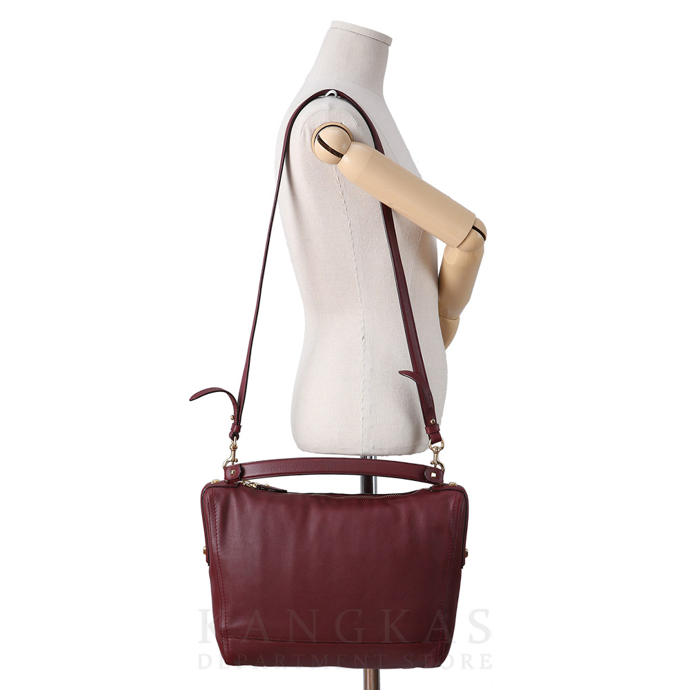 FERRAGAMO(USED)페레가모 레더 호보 탑 핸들백