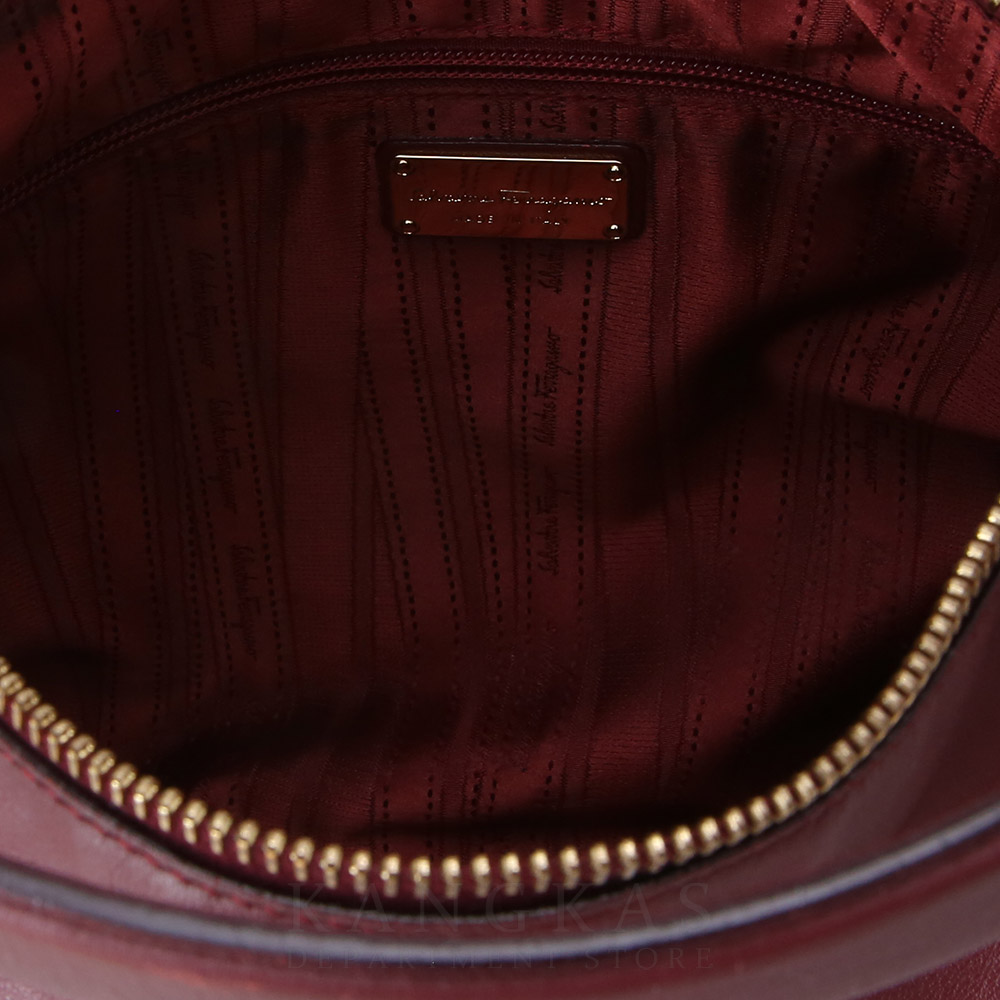 FERRAGAMO(USED)페레가모 레더 호보 탑 핸들백