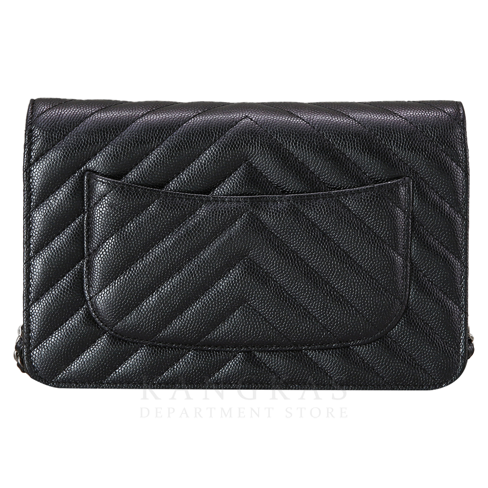 CHANEL(USED)샤넬 캐비어 쉐브론 클래식 WOC