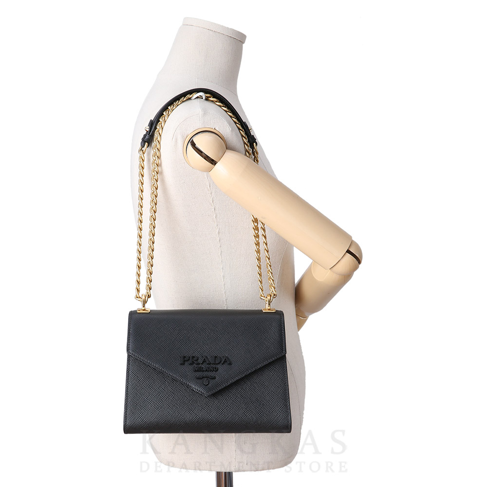PRADA(USED)프라다 1BD127 사피아노 파티나 체인 숄더백