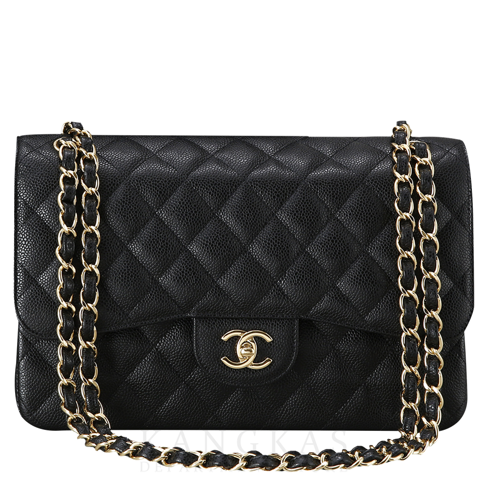 CHANEL(USED)샤넬 캐비어 클래식 라지 플랩백 금장