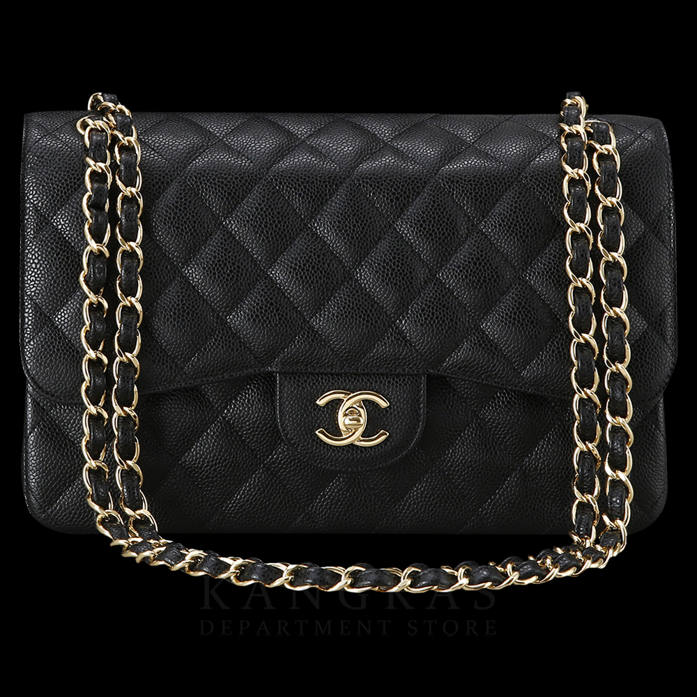 CHANEL(USED)샤넬 캐비어 클래식 라지 플랩백 금장