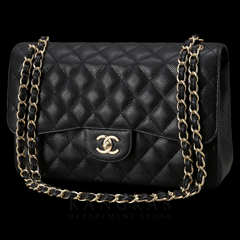 CHANEL(USED)샤넬 캐비어 클래식 라지 플랩백 금장