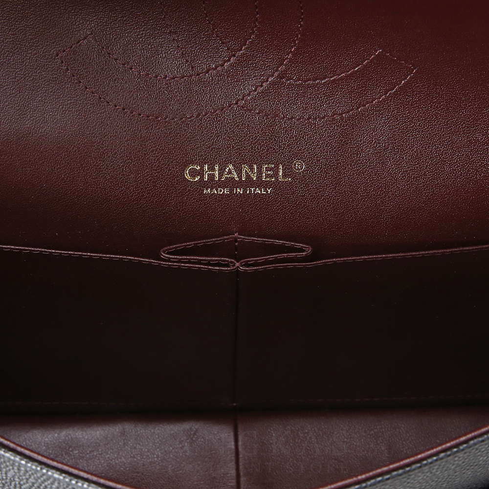 CHANEL(USED)샤넬 캐비어 클래식 라지 플랩백 금장