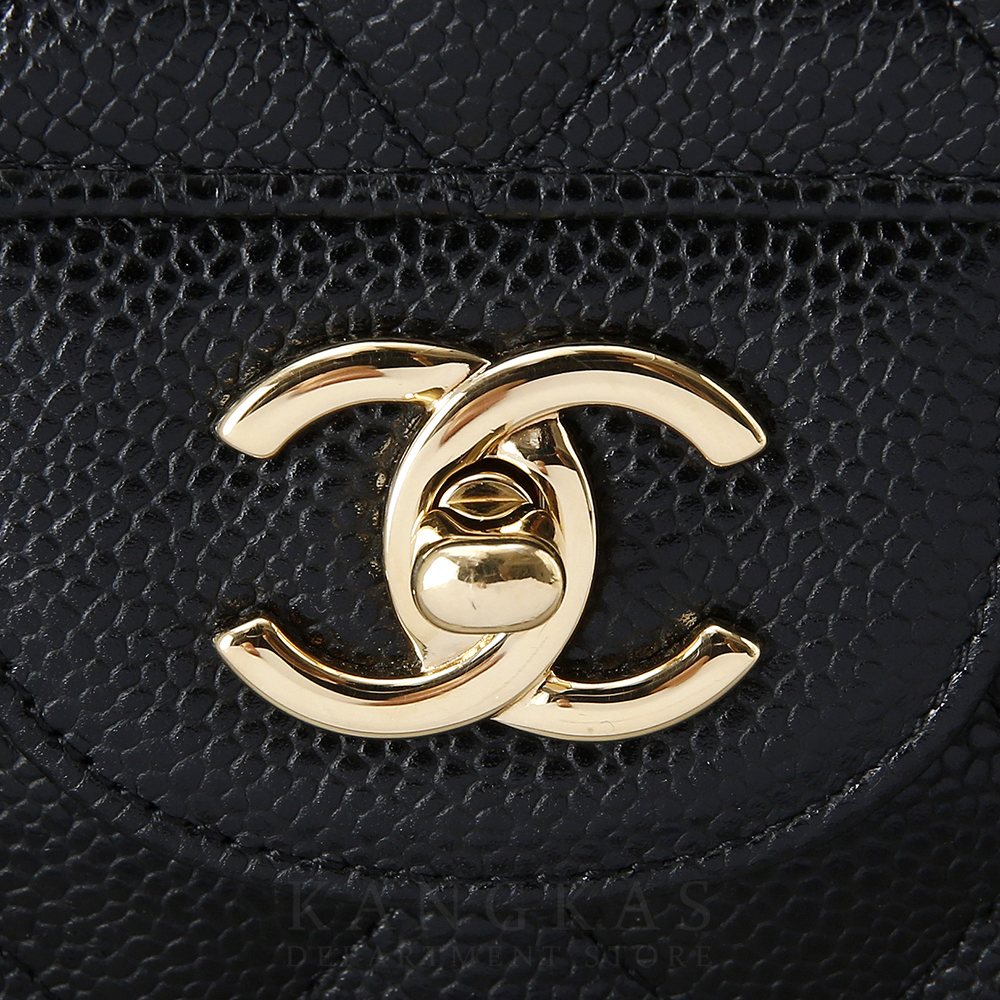 CHANEL(USED)샤넬 캐비어 클래식 라지 플랩백 금장