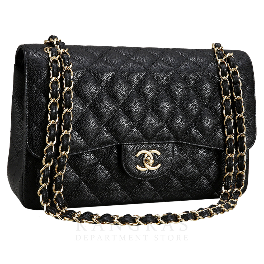 CHANEL(USED)샤넬 캐비어 클래식 라지 플랩백 금장