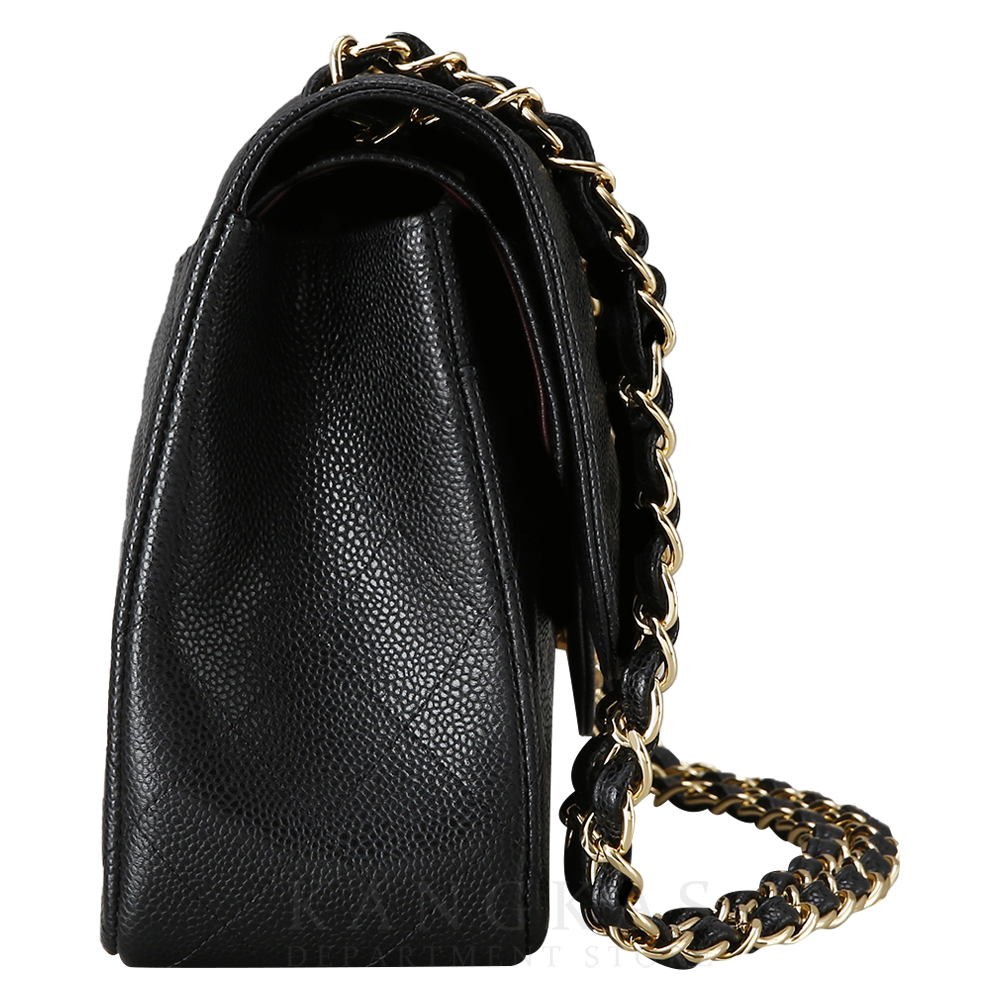 CHANEL(USED)샤넬 캐비어 클래식 라지 플랩백 금장