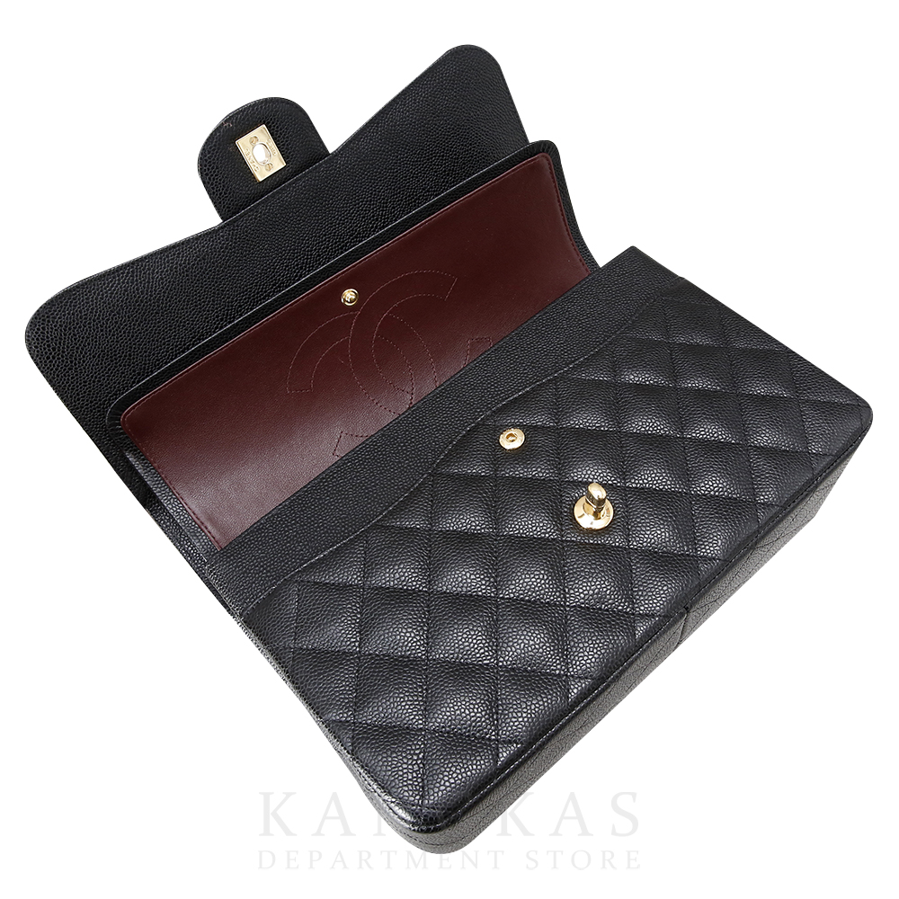 CHANEL(USED)샤넬 캐비어 클래식 라지 플랩백 금장