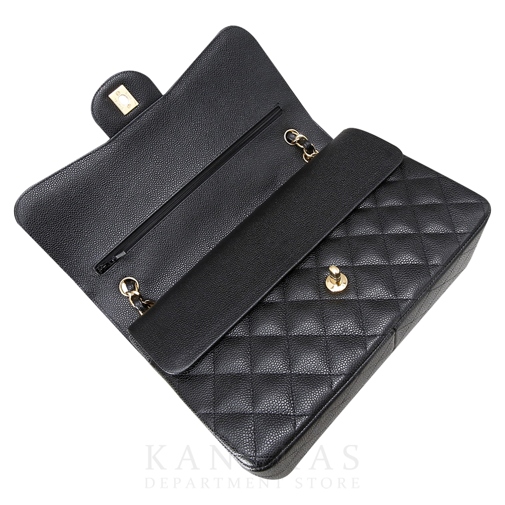 CHANEL(USED)샤넬 캐비어 클래식 라지 플랩백 금장