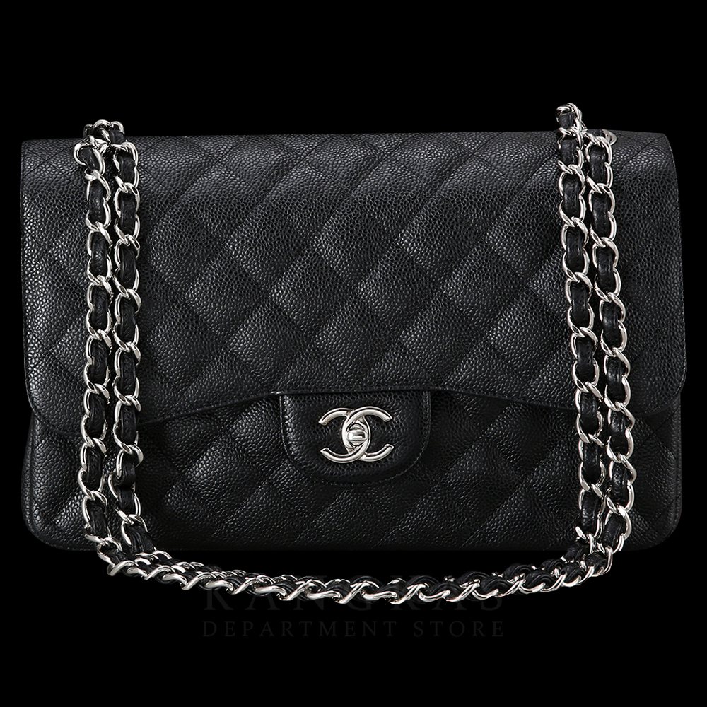 CHANEL(USED)샤넬 캐비어 클래식 라지 플랩백 은장