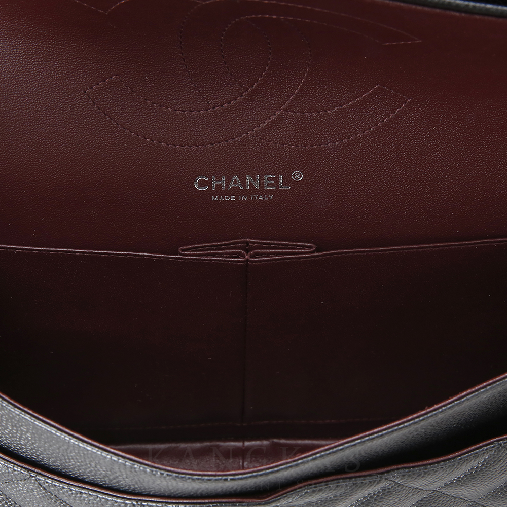 CHANEL(USED)샤넬 캐비어 클래식 라지 플랩백 은장