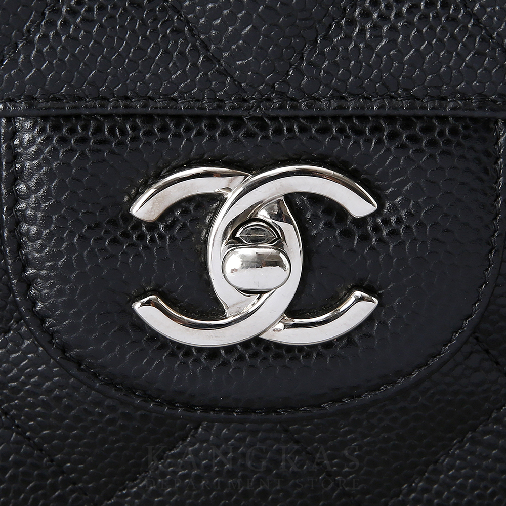 CHANEL(USED)샤넬 캐비어 클래식 라지 플랩백 은장