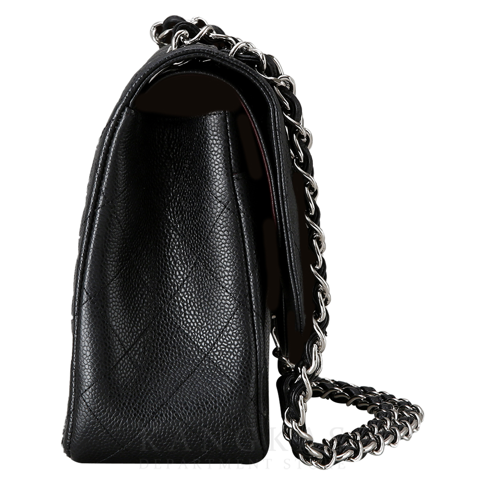 CHANEL(USED)샤넬 캐비어 클래식 라지 플랩백 은장