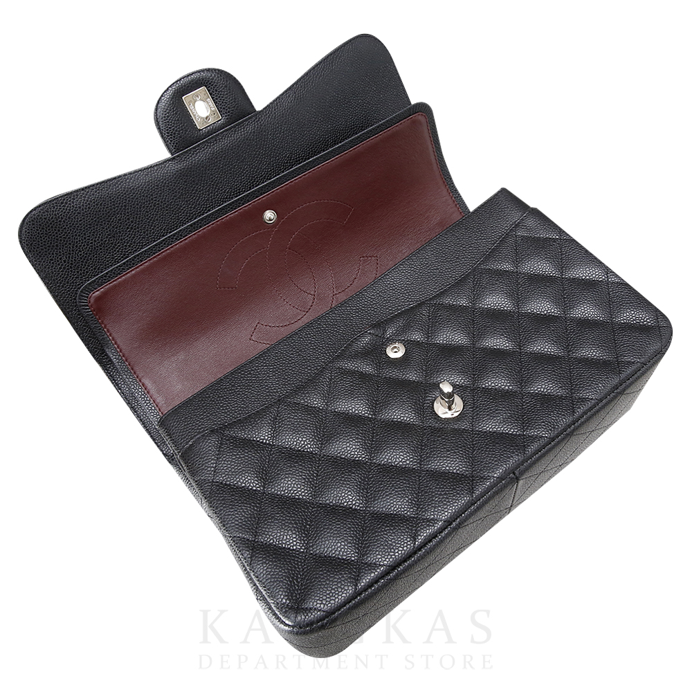 CHANEL(USED)샤넬 캐비어 클래식 라지 플랩백 은장