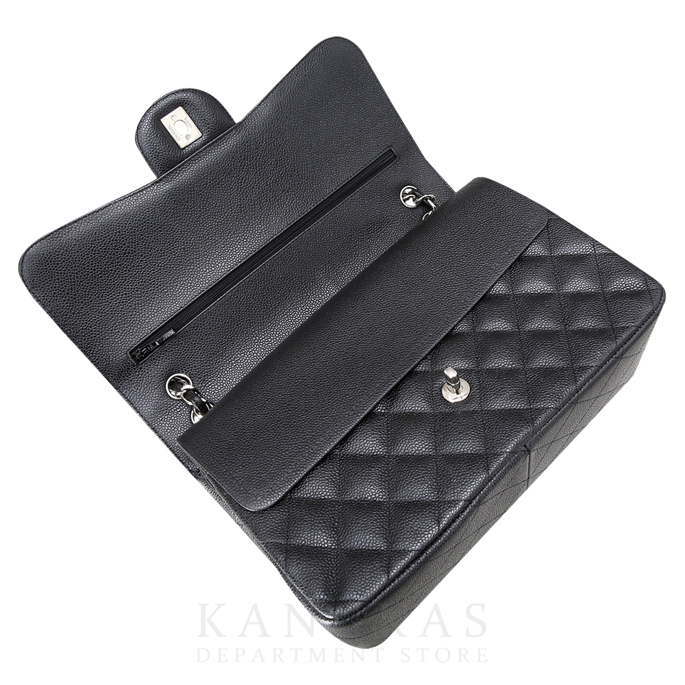 CHANEL(USED)샤넬 캐비어 클래식 라지 플랩백 은장