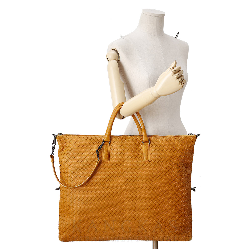 BOTTEGA VENETA(USED)보테가베네타 인트레치아토 위빙 점보 토트겸 숄더백
