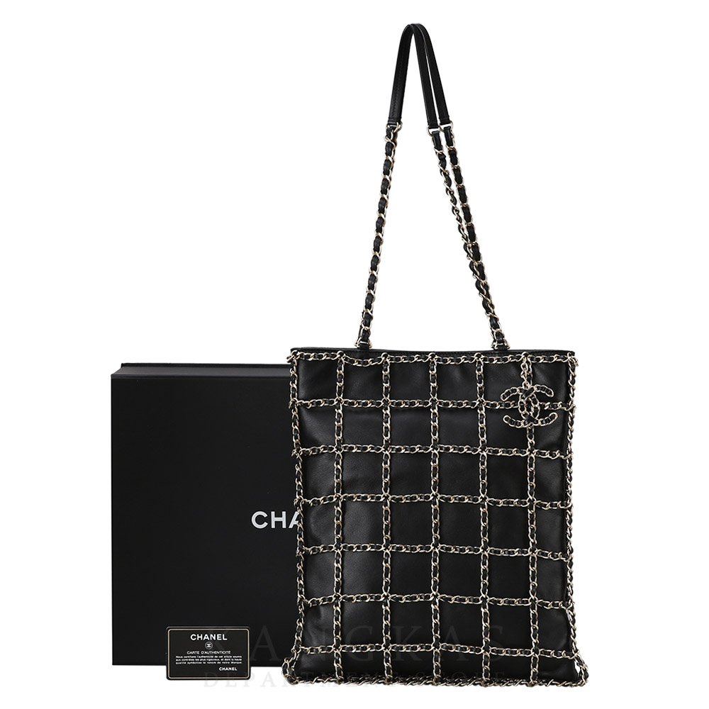 CHANEL(USED)샤넬 AS1383 체인 미디움 쇼핑백