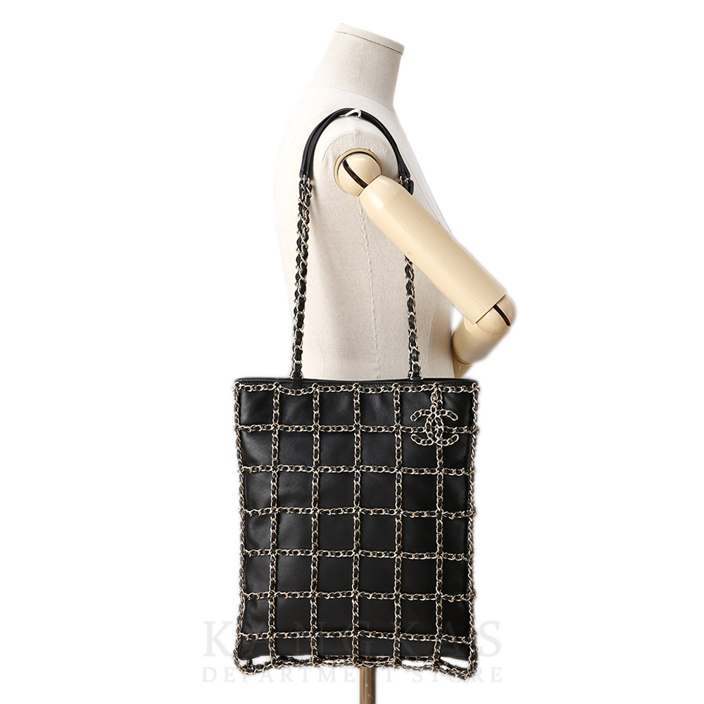 CHANEL(USED)샤넬 AS1383 체인 미디움 쇼핑백
