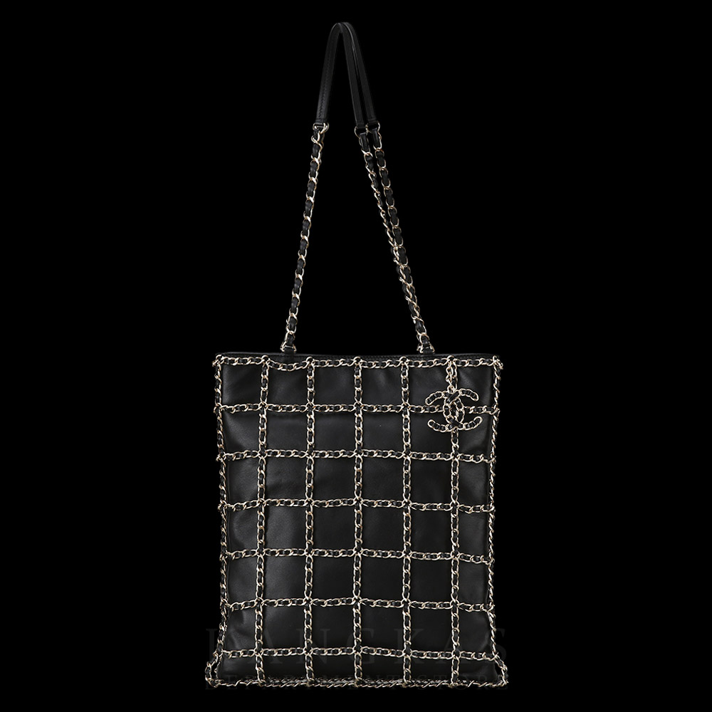 CHANEL(USED)샤넬 AS1383 체인 미디움 쇼핑백
