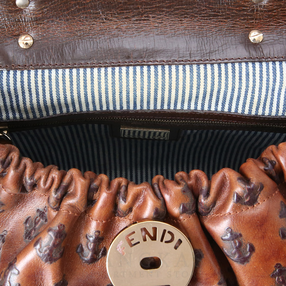 FENDI(USED)펜디 한정판 닻패턴 토트백