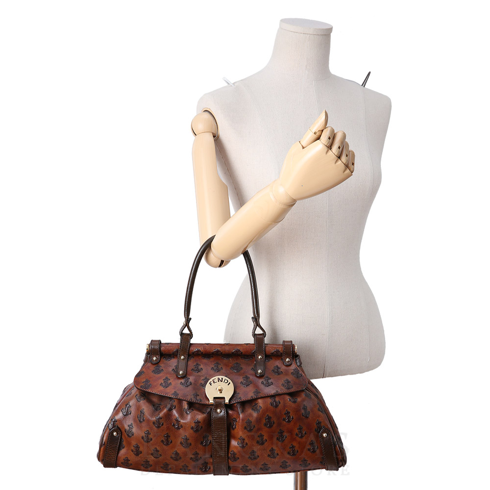 FENDI(USED)펜디 한정판 닻패턴 토트백
