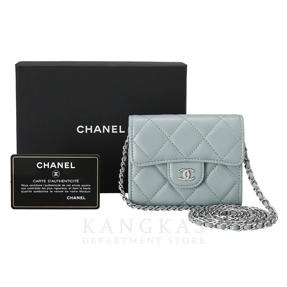 CHANEL(USED)샤넬 캐비어 클래식 미니 월릿 체인 크로스백