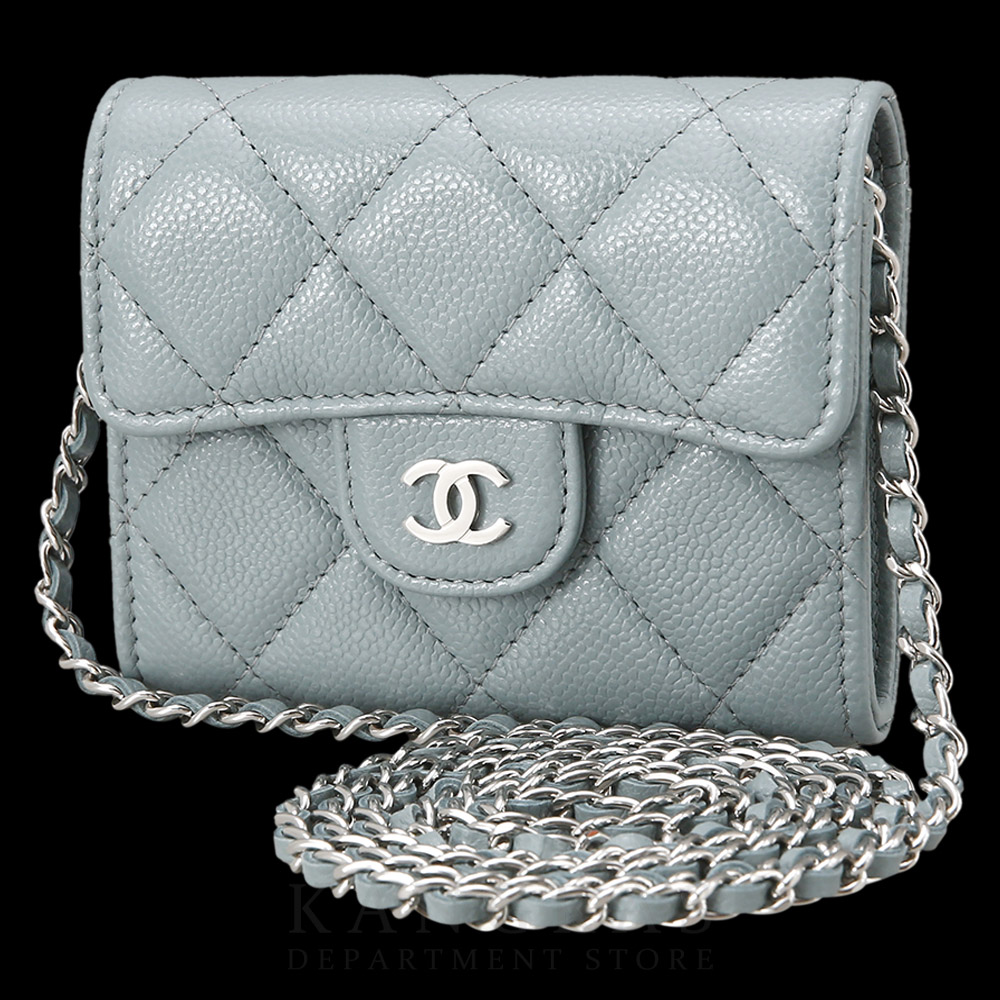 CHANEL(USED)샤넬 캐비어 클래식 미니 월릿 체인 크로스백
