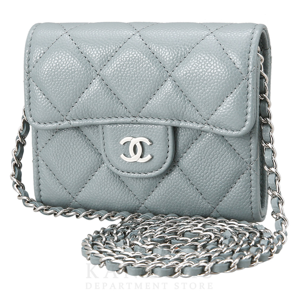 CHANEL(USED)샤넬 캐비어 클래식 미니 월릿 체인 크로스백