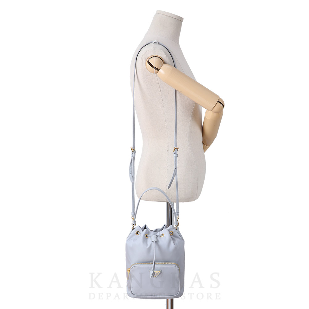PRADA(USED)프라다 1BH038 패브릭 버킷백