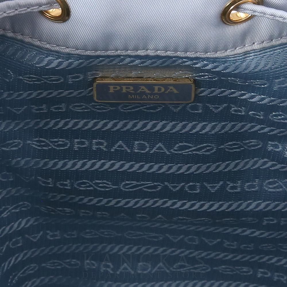PRADA(USED)프라다 1BH038 패브릭 버킷백